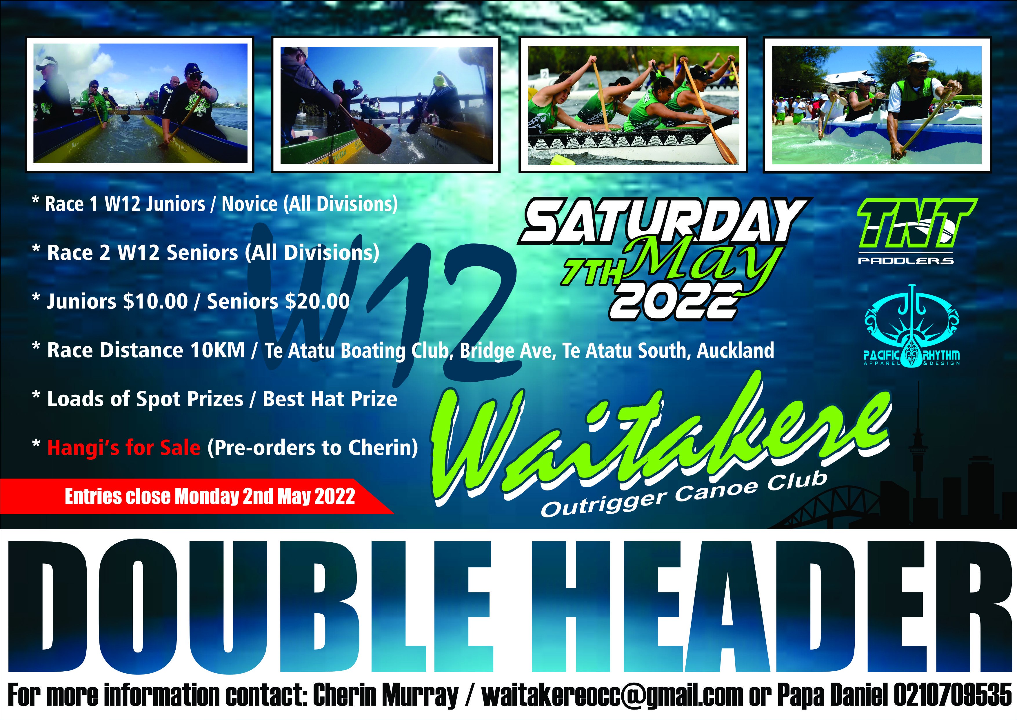 Enter Now! Waitakere TnT Double Header